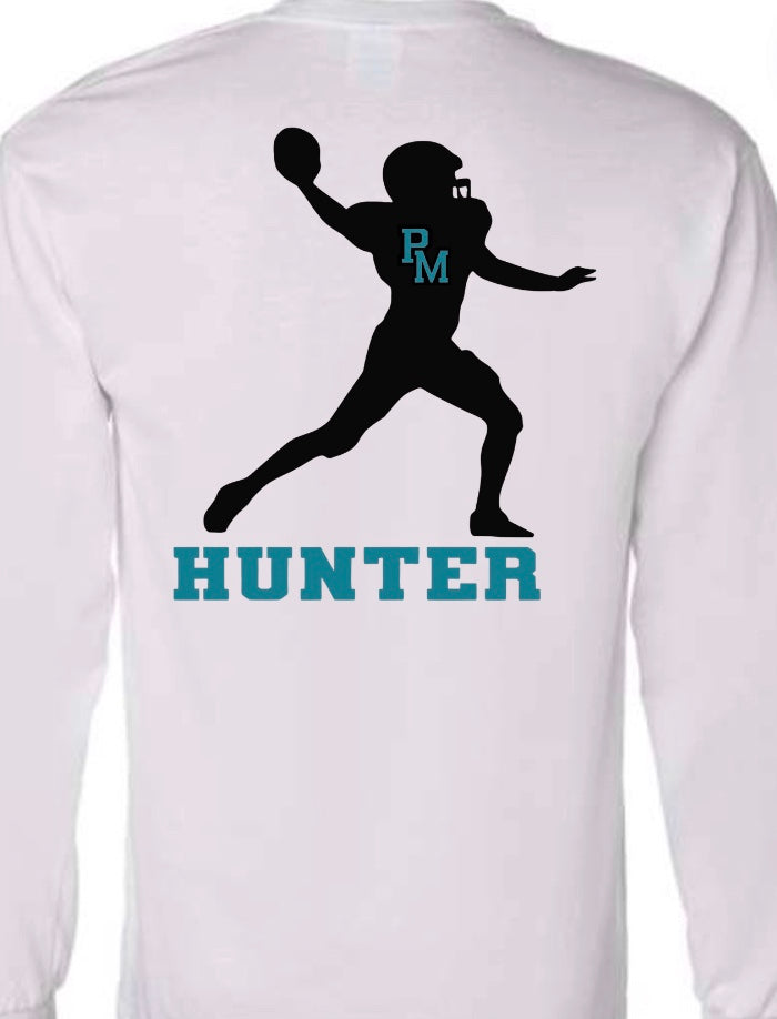 Patterson Mill Football Player Long Sleeve Shirt-Personalized