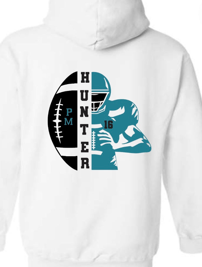 Patterson Mill Football Player and Ball Sweatshirt-Personalized