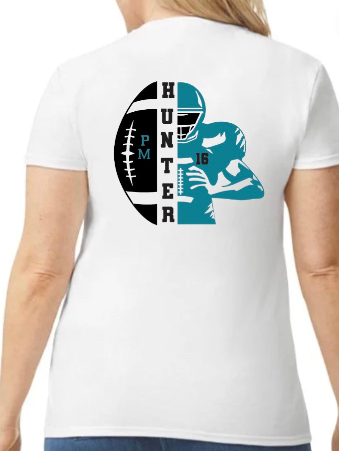 Patterson Mill Football Player with Ball Tshirt-Personalized