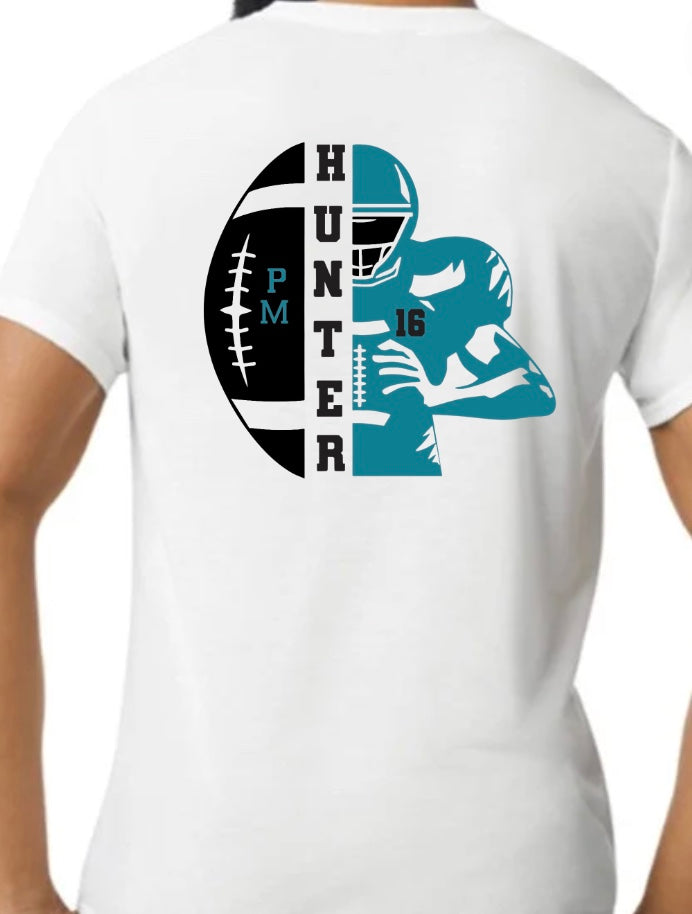 Patterson Mill Football Player with Ball Tshirt-Personalized