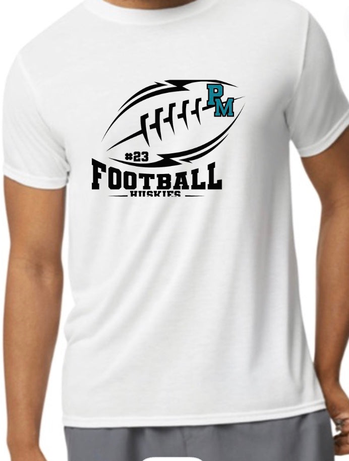 Patterson Mill Football Tshirt with Number-Personalized