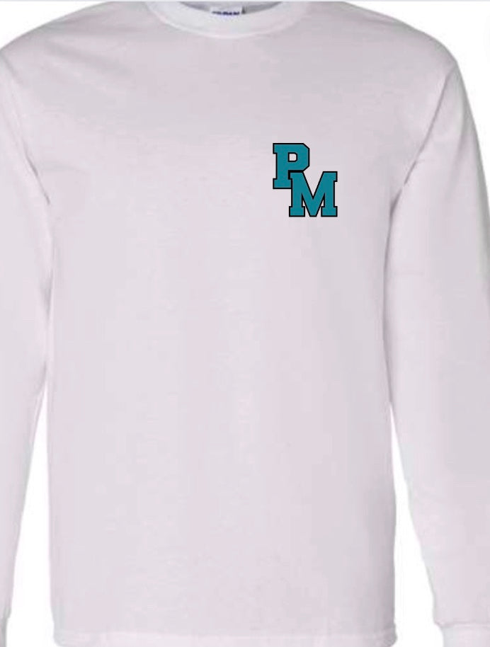 Patterson Mill Football Player and Ball Long Sleeve Shirt-Personalized