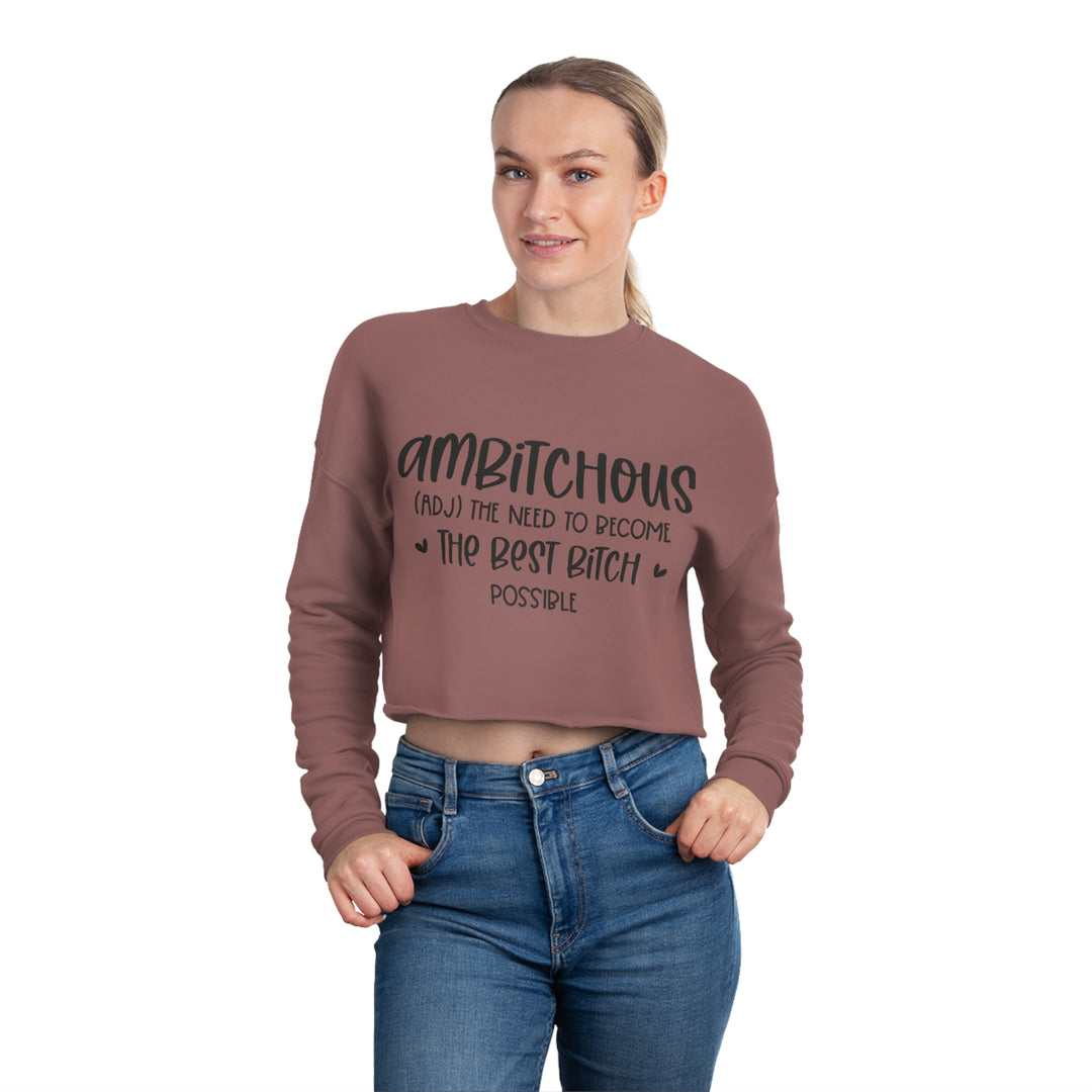 Ambitchous Crop Top Long Sleeve Shirt