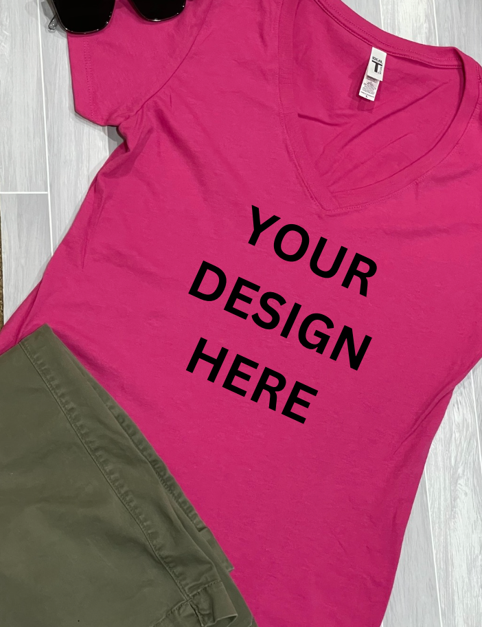 Custom Women's T-shirt - Front Design Only